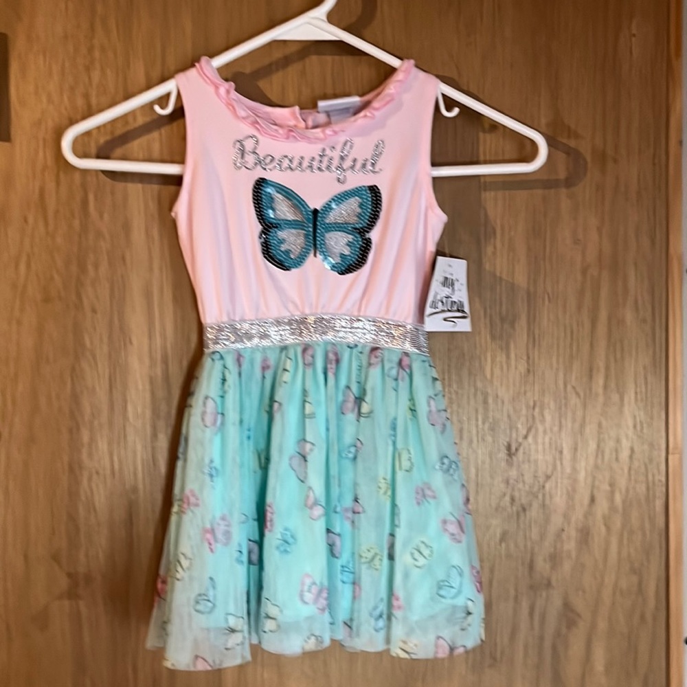 Toddlers My destiny 2T butterfly dress, NWT
